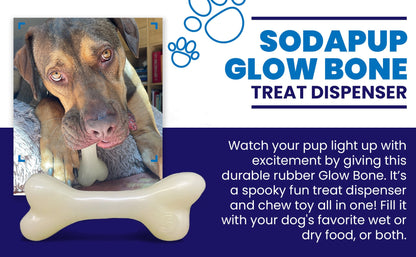 PUP-X Rubber Bone Dog Toy - Durable, Floats, Chew Toy for Large Dogs | USA