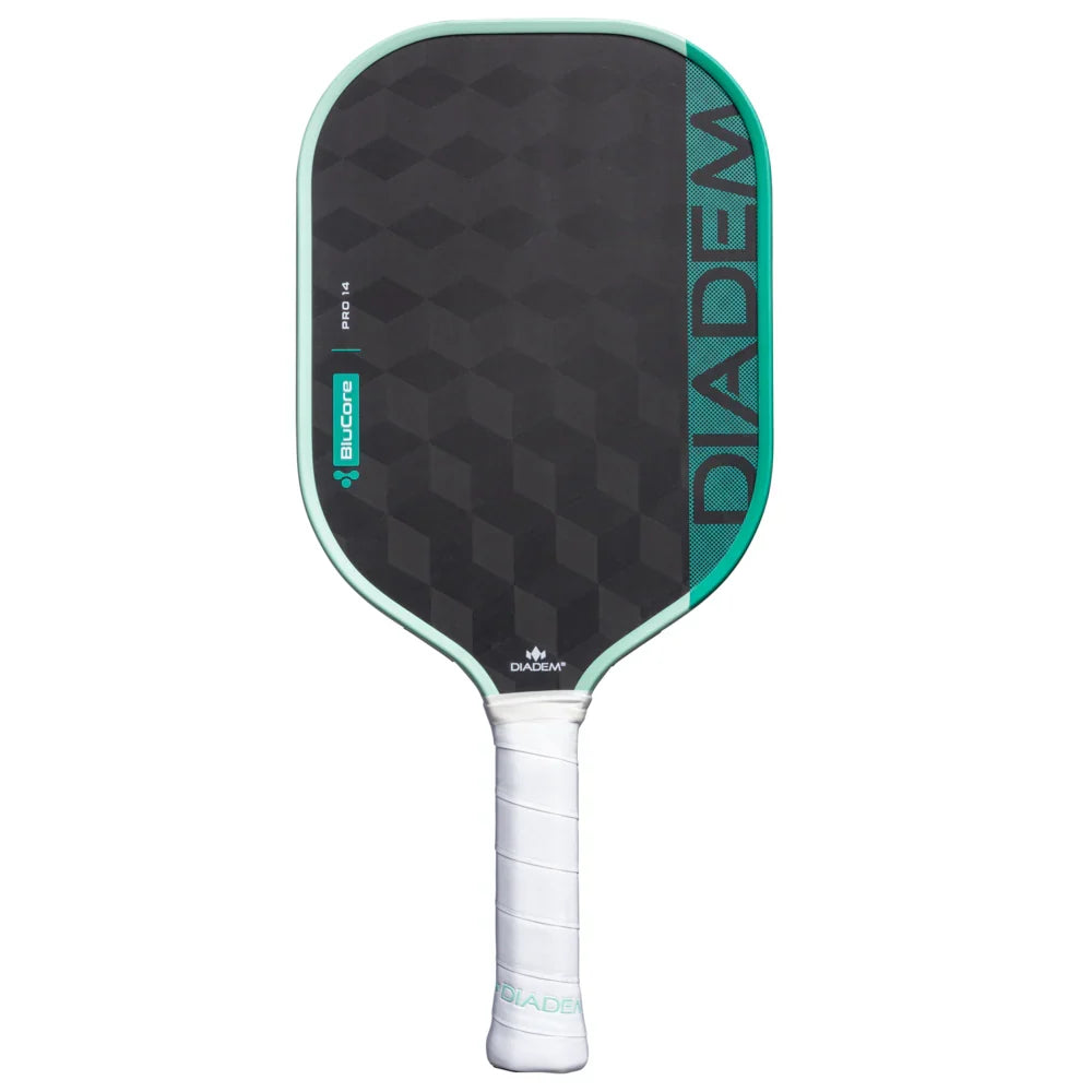 Diadem Edge BluCore Pro Seafoam Pickleball Paddle & Udrippin 3pack Overgrips