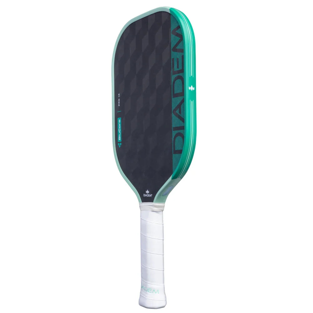 Diadem Edge BluCore Pro Seafoam Pickleball Paddle & Udrippin 3pack Overgrips