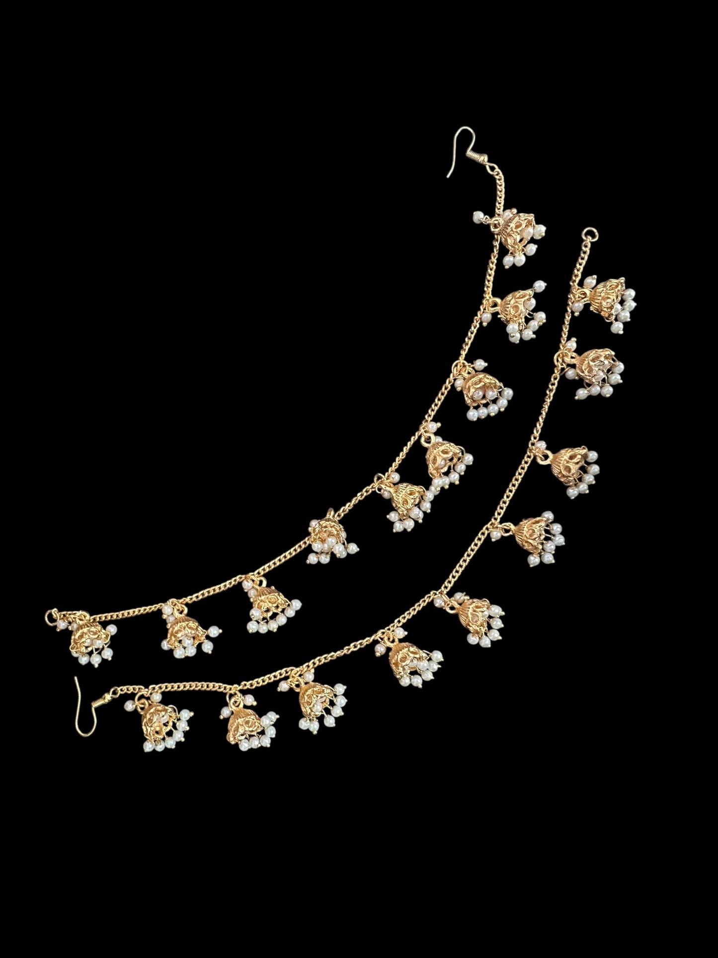 Single line pearl / jhumka ear supports ( READY TO SHIP )