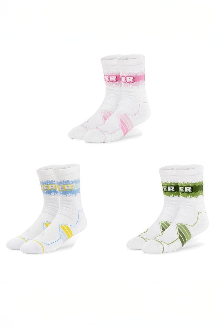 Elite Basketball Socks - High-Cut Terry Cushion Performance Crew Socks