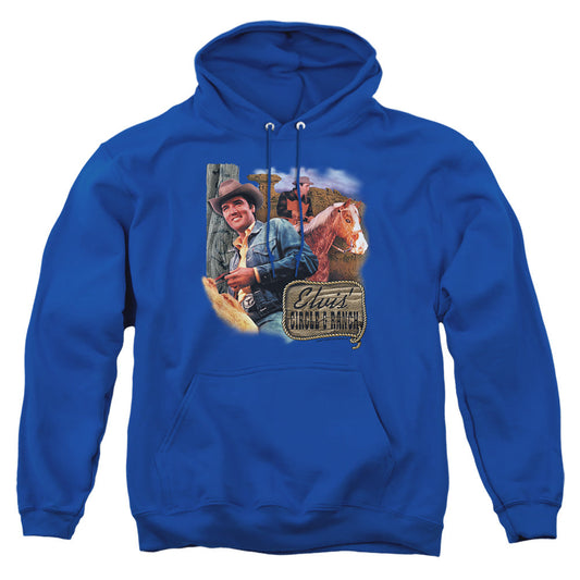 Elvis Presley Ranch Mens Hoodie Royal Officially Licensed