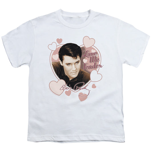 Elvis Presley Love Me Tender Kids Youth T Shirt White Officially Licensed