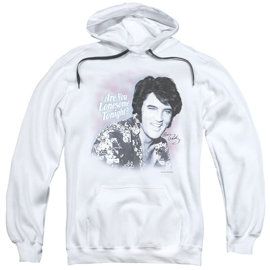 Elvis Presley Lonesome Tonight Mens Hoodie White Officially Licensed
