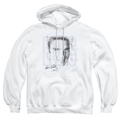 Elvis Presley Blue Eyes Mens Hoodie White Officially Licensed