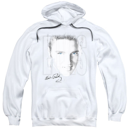 Elvis Presley Blue Eyes Mens Hoodie White Officially Licensed