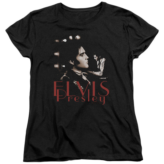 Elvis Presley Memories Womens T Shirt Black Officially Licensed