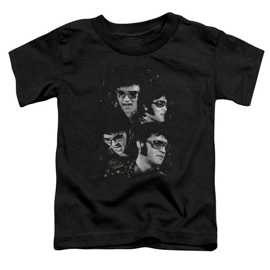 Elvis Presley Faces Toddler Kids Youth T Shirt Black Officially Licensed