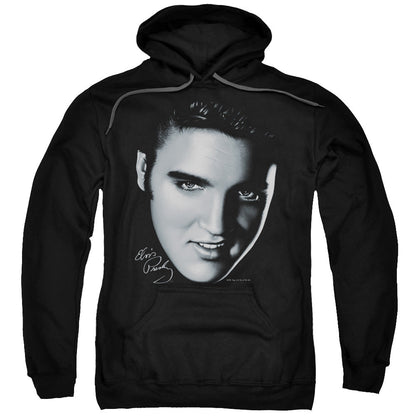 Elvis Presley Big Face Mens Hoodie Black Officially Licensed