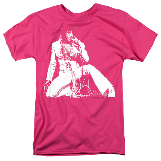 Elvis Presley Please Love Me Mens T Shirt Hot Pink Officially Licensed