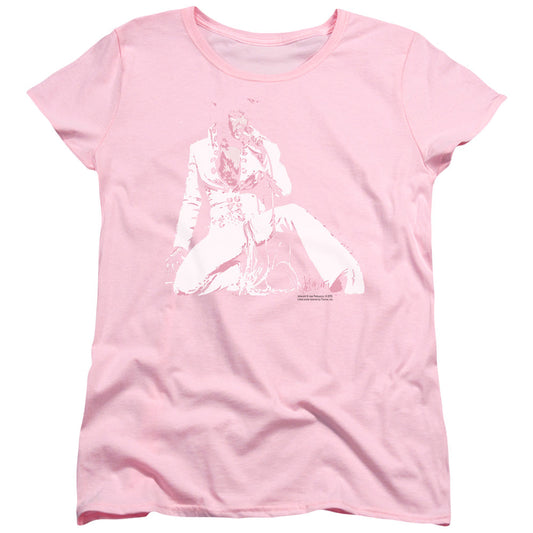Elvis Presley Please Love Me Womens T Shirt Hot Pink Officially Licensed