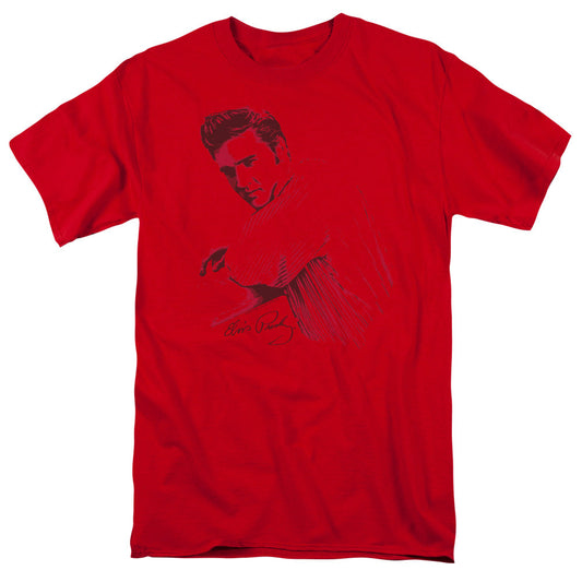 Elvis Presley On The Range Mens T Shirt Red Officially Licensed