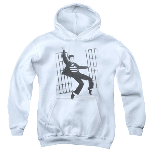 Elvis Presley Jailhouse Rock Kids Youth Hoodie White Officially Licensed