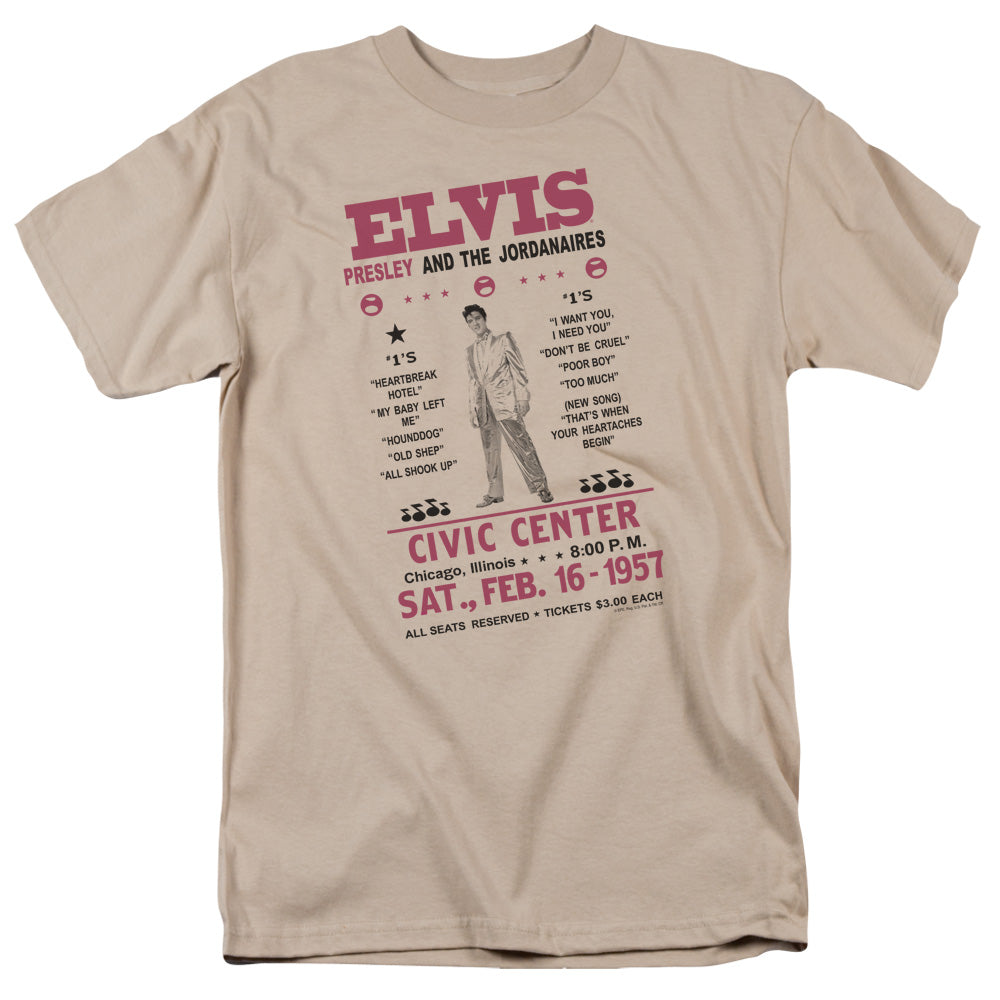 Elvis Presley Jordanaires Mens T Shirt Sand Officially Licensed
