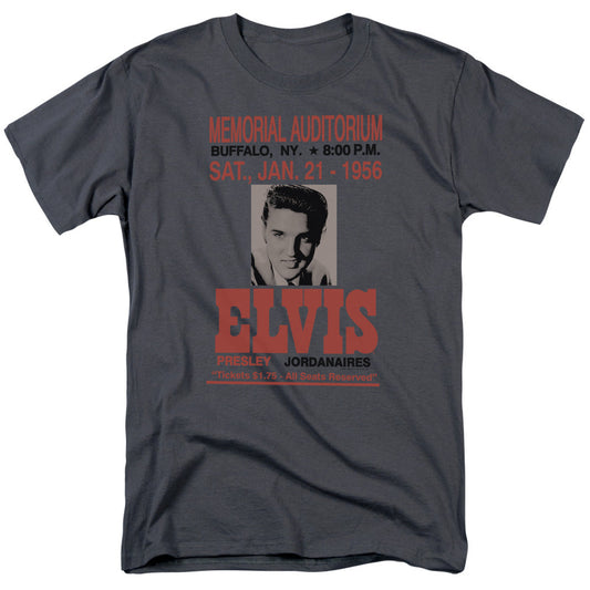 Elvis Presley Buffalo 1956 Mens T Shirt Charcoal Officially Licensed