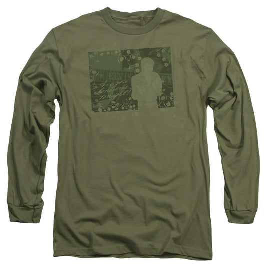 Elvis Presley That 70S Elvis Mens Long Sleeve Shirt Military Green Officially Licensed Officially Licensed