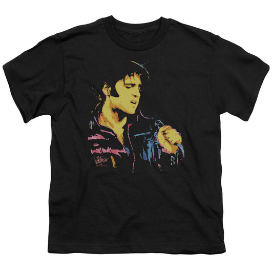Elvis Presley Neon Elvis Kids Youth T Shirt Black Officially Licensed