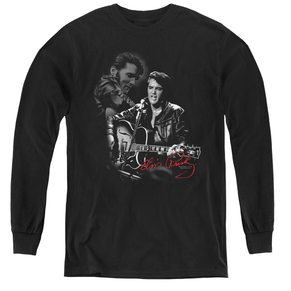 Elvis Presley Show Stopper Long Sleeve Kids Youth T Shirt Black Officially Licensed