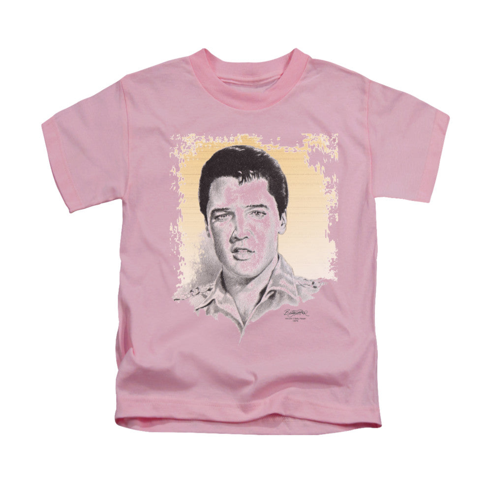 Elvis Presley Matinee Idol Juvenile Kids Youth T Shirt Pink Officially Licensed