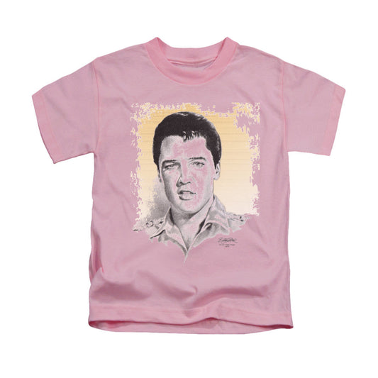 Elvis Presley Matinee Idol Juvenile Kids Youth T Shirt Pink Officially Licensed