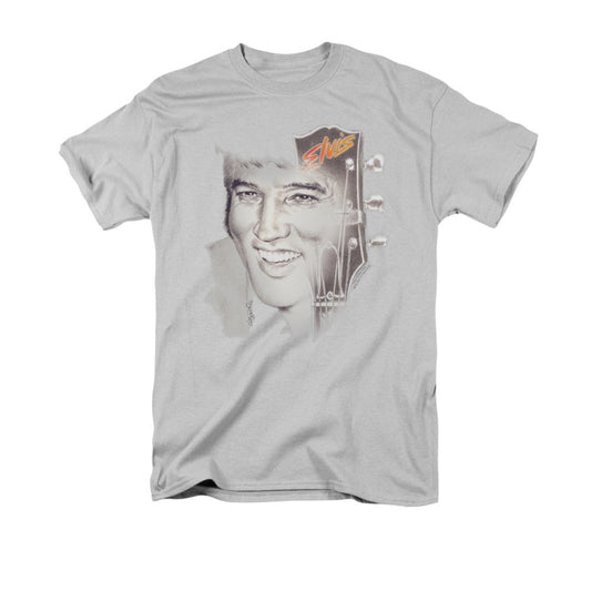 Elvis Presley Ile 2 Mens T Shirt Silver Officially Licensed