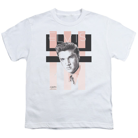 Elvis Presley Retro Kids Youth T Shirt White Officially Licensed