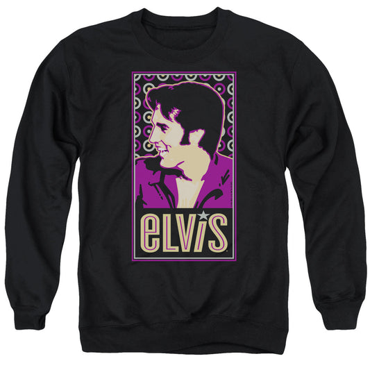 Elvis Presley Elvis Is Mens Crewneck Sweatshirt Black