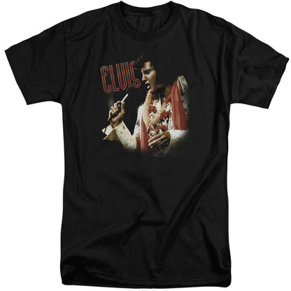 Elvis Presley Soulful Mens Tall T Shirt Black Officially Licensed