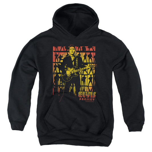Elvis Presley Comeback Spotlight Kids Youth Hoodie Black Officially Licensed