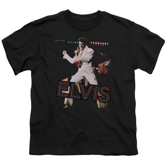 Elvis Presley Hit the Lights Kids Youth T Shirt Black Officially Licensed