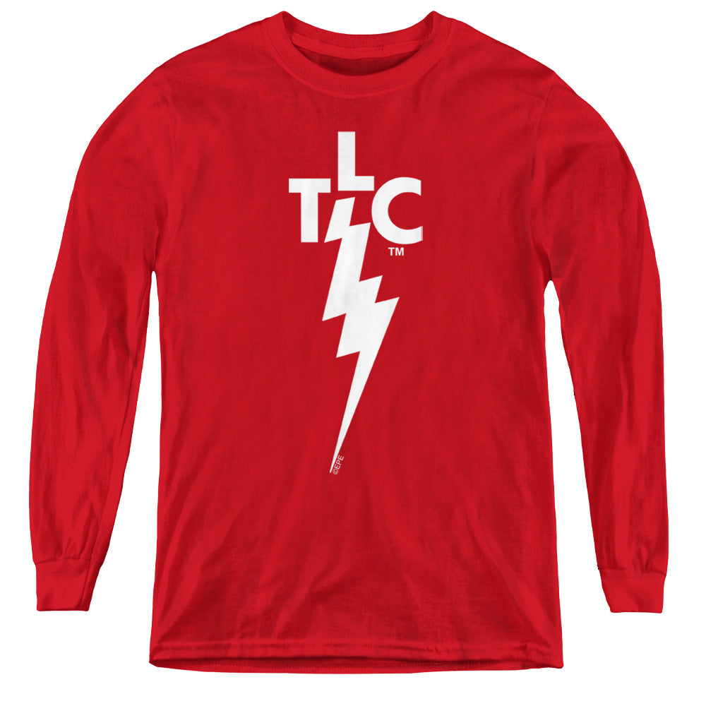 Elvis Presley Tlc Logo Long Sleeve Kids Youth T Shirt Red Officially Licensed