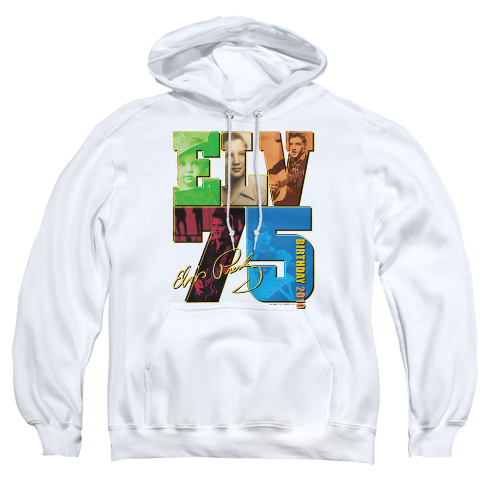 Elvis Presley Birthday 2010 Mens Hoodie White Officially Licensed