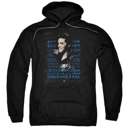 Elvis Presley Icon Mens Hoodie Black Officially Licensed
