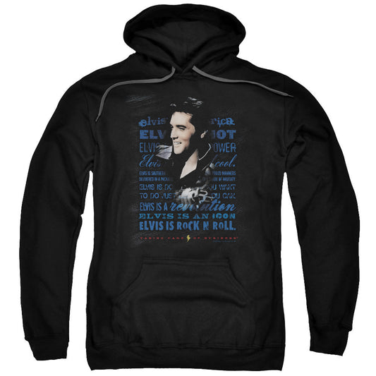 Elvis Presley Icon Mens Hoodie Black Officially Licensed