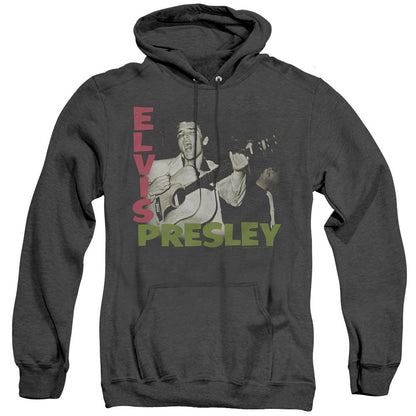 Elvis Presley Elvis Presley Album Mens Heather Hoodie Black Officially Licensed