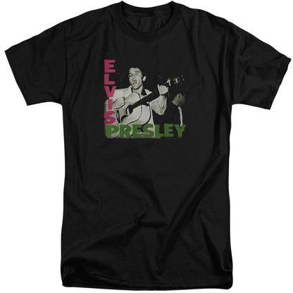 Elvis Presley Elvis Presley Album Mens Tall T Shirt Black Officially Licensed