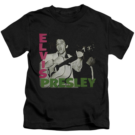 Elvis Presley Elvis Presley Album Juvenile Kids Youth T Shirt Black Officially Licensed