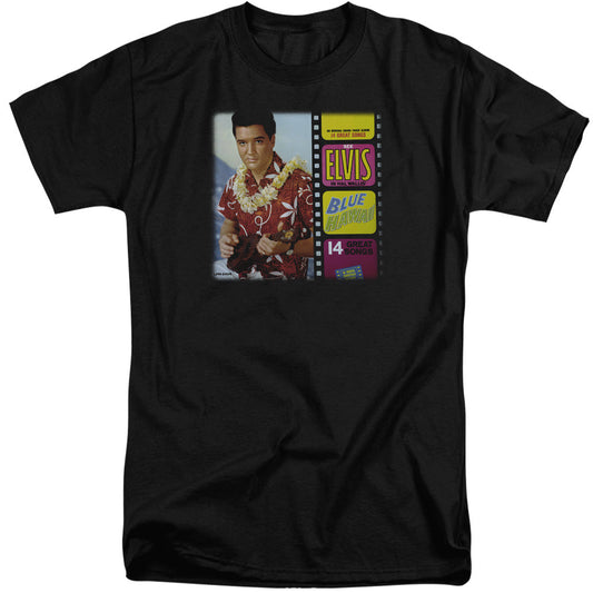 Elvis Presley Blue Hawaii Album Mens Tall T Shirt Black Officially Licensed