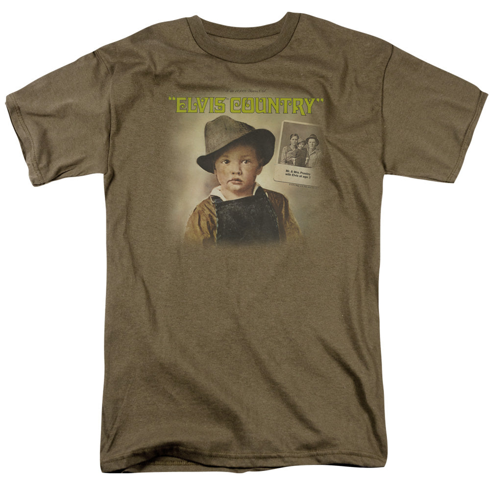 Elvis Presley Elvis Country Mens T Shirt Safari Green Officially Licensed