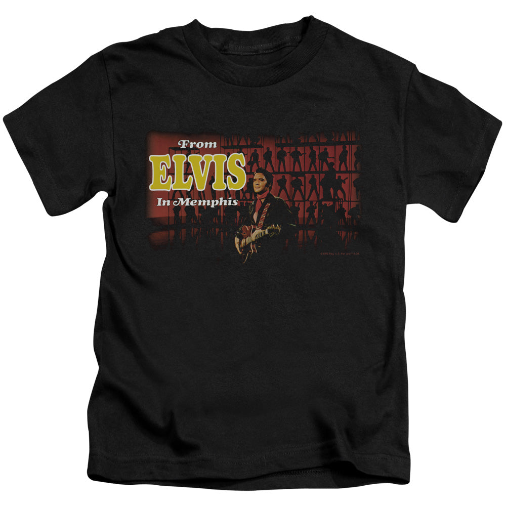 Elvis Presley From Elvis in Memphis Juvenile Kids Youth T Shirt Black Officially Licensed