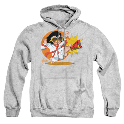 Elvis Presley Karate King Mens Hoodie Athletic Heather Officially Licensed