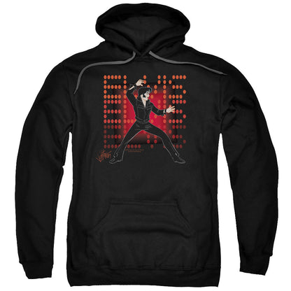 Elvis Presley 69 Anime Mens Hoodie Black Officially Licensed