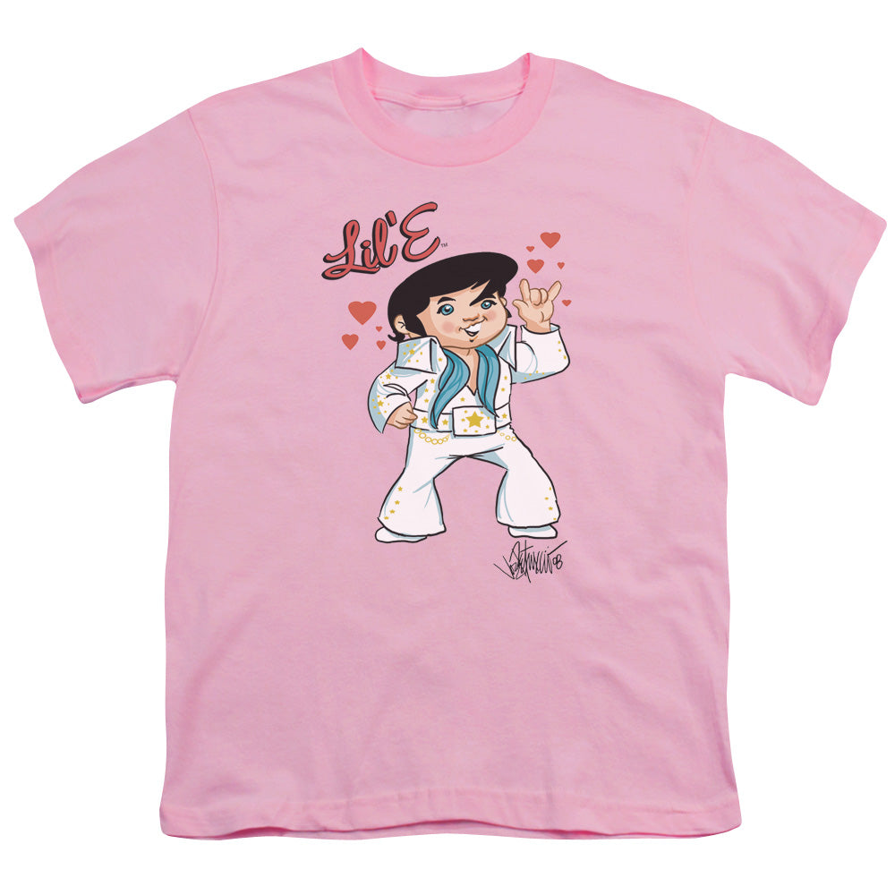 Elvis Presley Lil E Kids Youth T Shirt Pink Officially Licensed