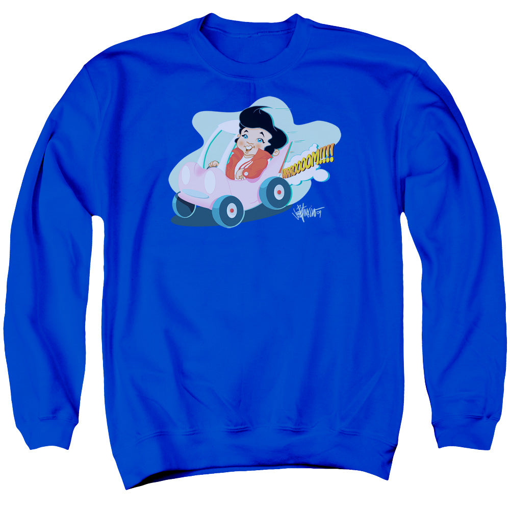 Elvis Presley Speedway Mens Crewneck Sweatshirt Royal