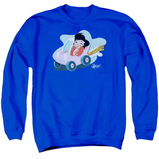 Elvis Presley Speedway Mens Crewneck Sweatshirt Royal