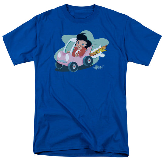 Elvis Presley Speedway Mens T Shirt Royal Blue Officially Licensed