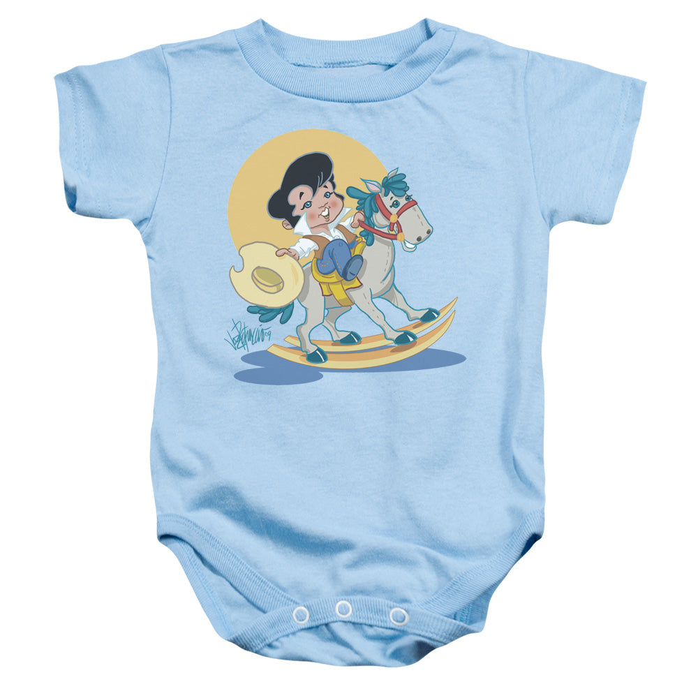 Elvis Presley Yip E Infant Baby Snapsuit Light Blue Officially Licensed