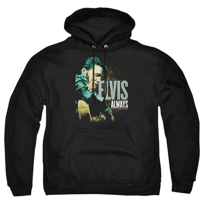 Elvis Presley Always The Original Mens Hoodie Black Officially Licensed