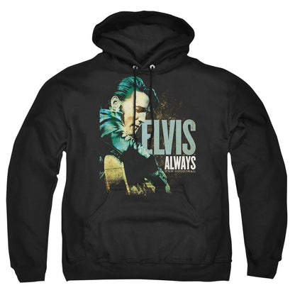 Elvis Presley Always The Original Mens Hoodie Black Officially Licensed