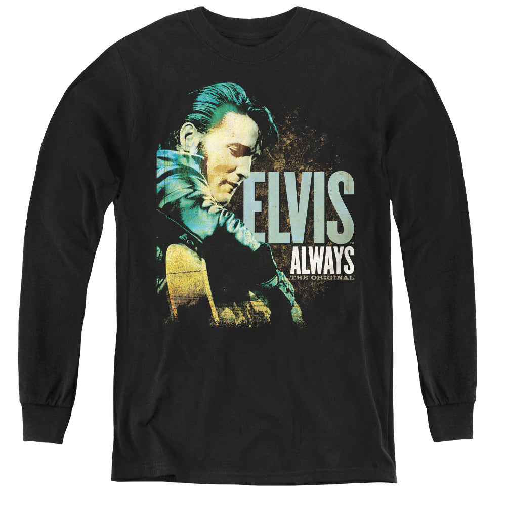 Elvis Presley Always the Original Long Sleeve Kids Youth T Shirt Black Officially Licensed